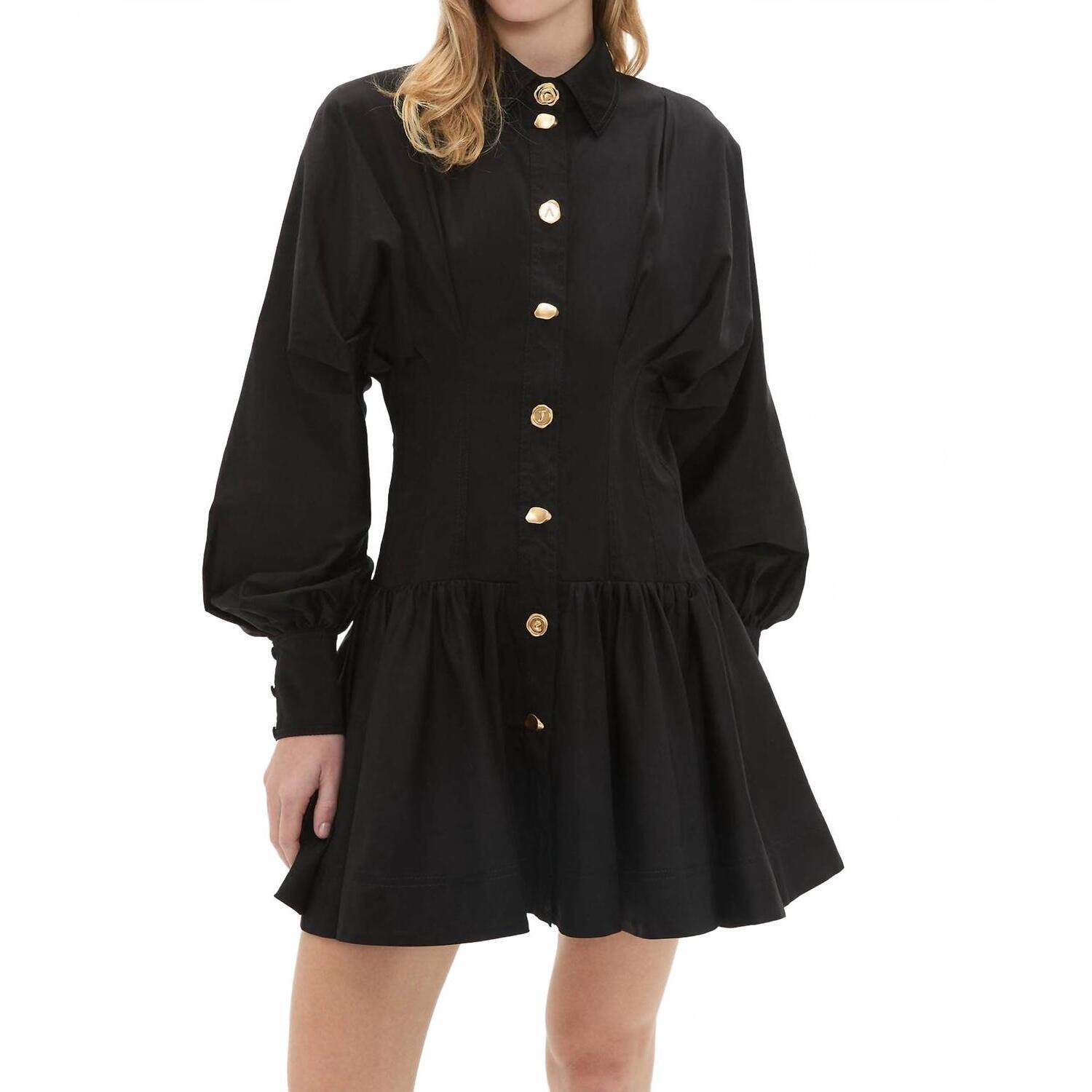 New Aje. Alexa Mini Dress In Black